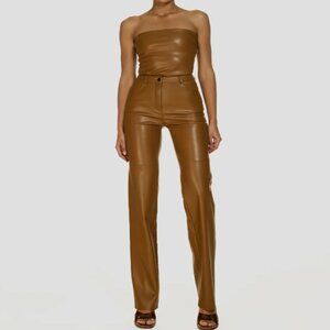 CultNaked Leather Corset and Pant Set XS/S Killa Set Choco